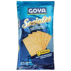 Goya Sociales Original Crackers - 9 Packs
