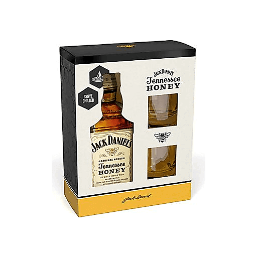 slide 1 of 1, Jack Daniel's Tennessee Honey Flavored Whiskey Gift Set, 750 ml