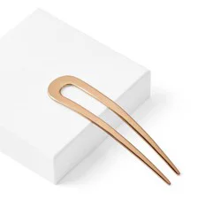 The Hair Edit Sleek Chignon French Hair Pin - Gold