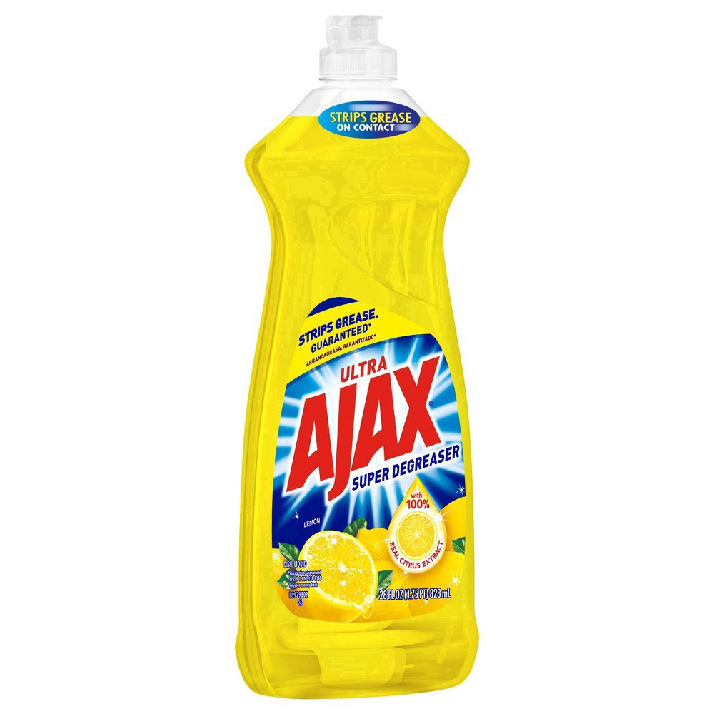 slide 66 of 118, Ajax Ultra Lemon Super Degreaser Dish Liquid, 28 fl oz