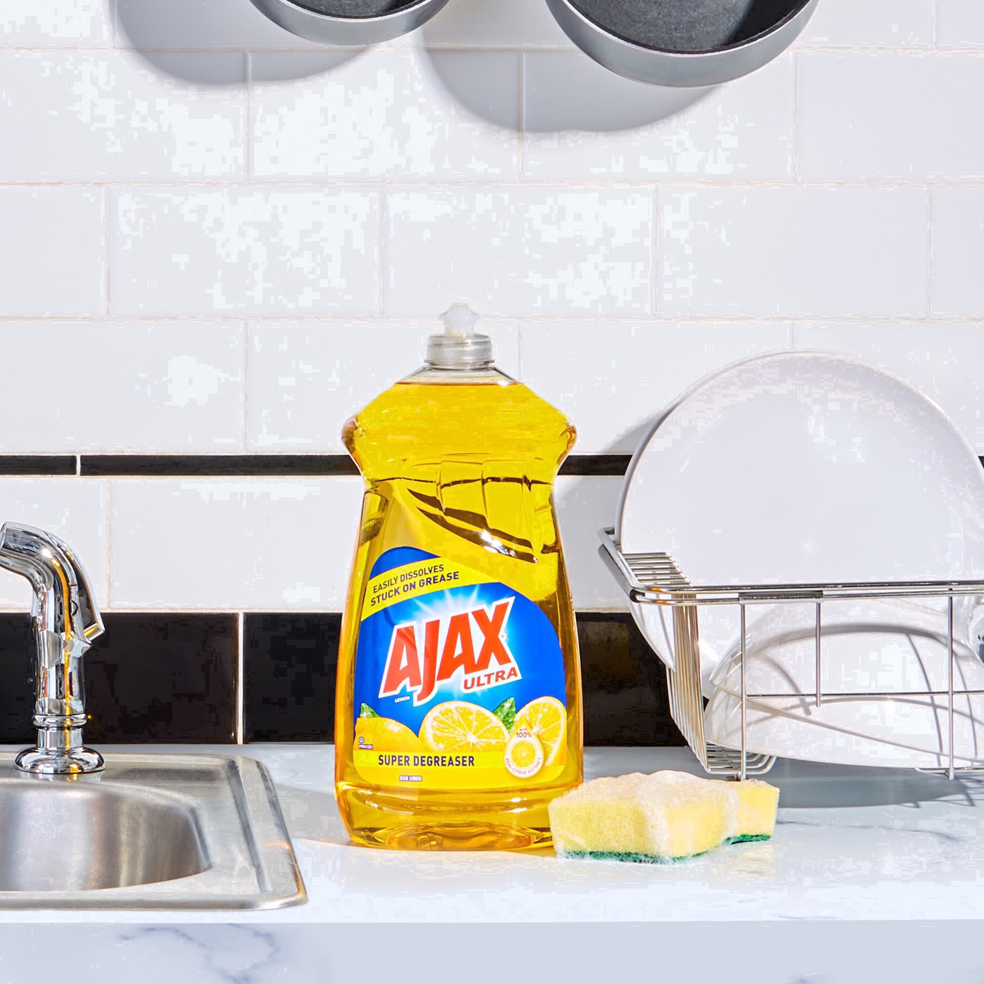 slide 95 of 118, Ajax Ultra Lemon Super Degreaser Dish Liquid, 28 fl oz