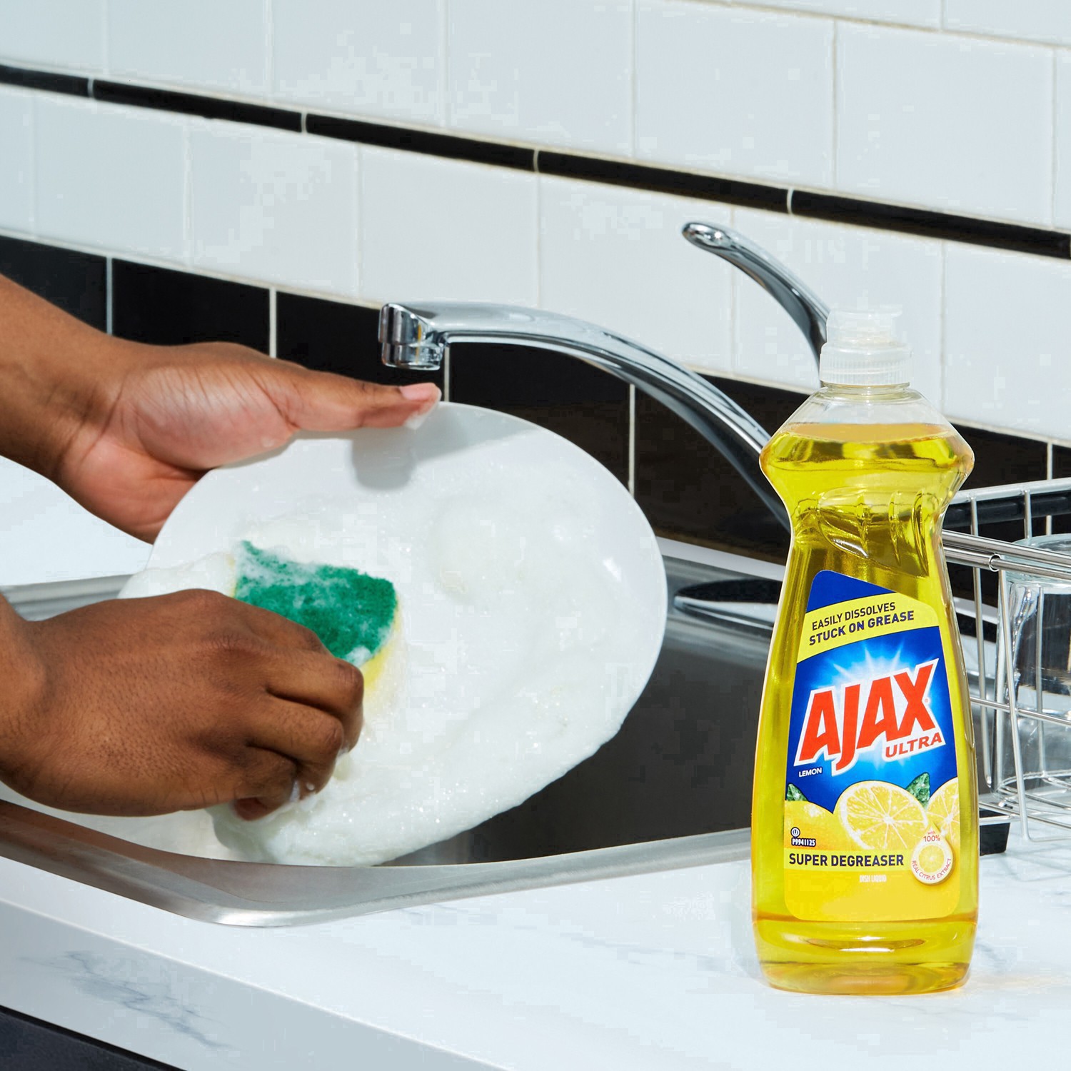 slide 91 of 118, Ajax Ultra Lemon Super Degreaser Dish Liquid, 28 fl oz