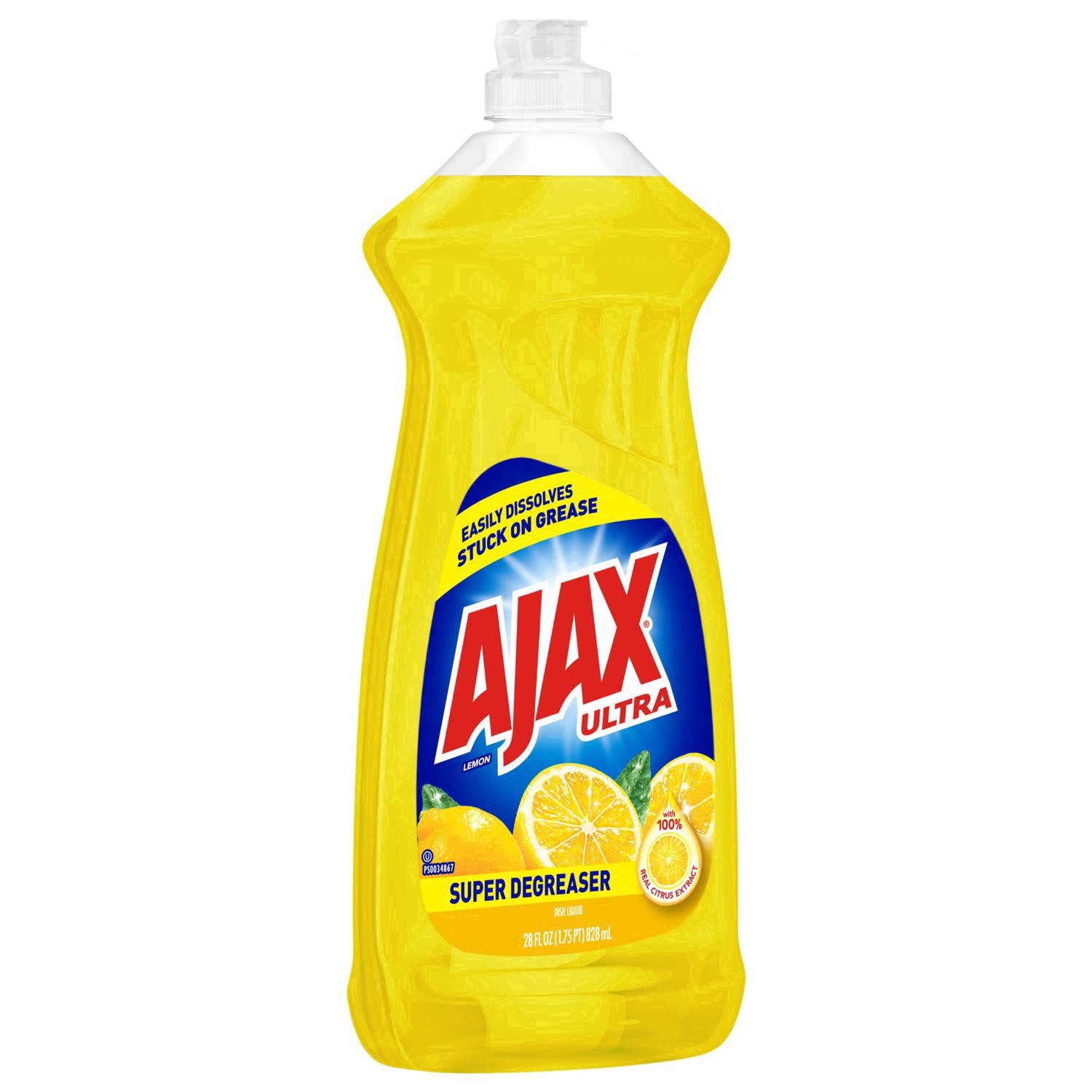 slide 103 of 118, Ajax Ultra Lemon Super Degreaser Dish Liquid, 28 fl oz