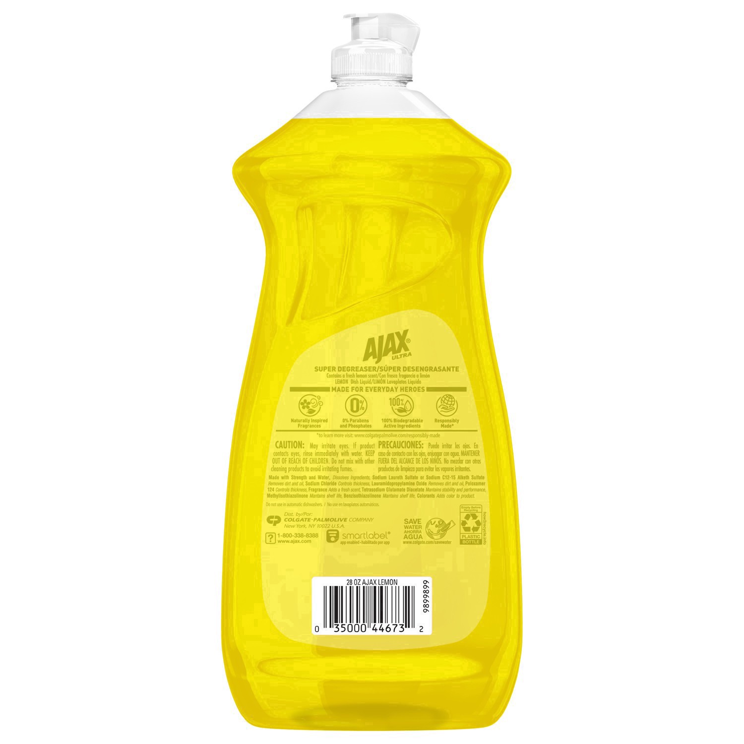 slide 48 of 118, Ajax Ultra Lemon Super Degreaser Dish Liquid, 28 fl oz