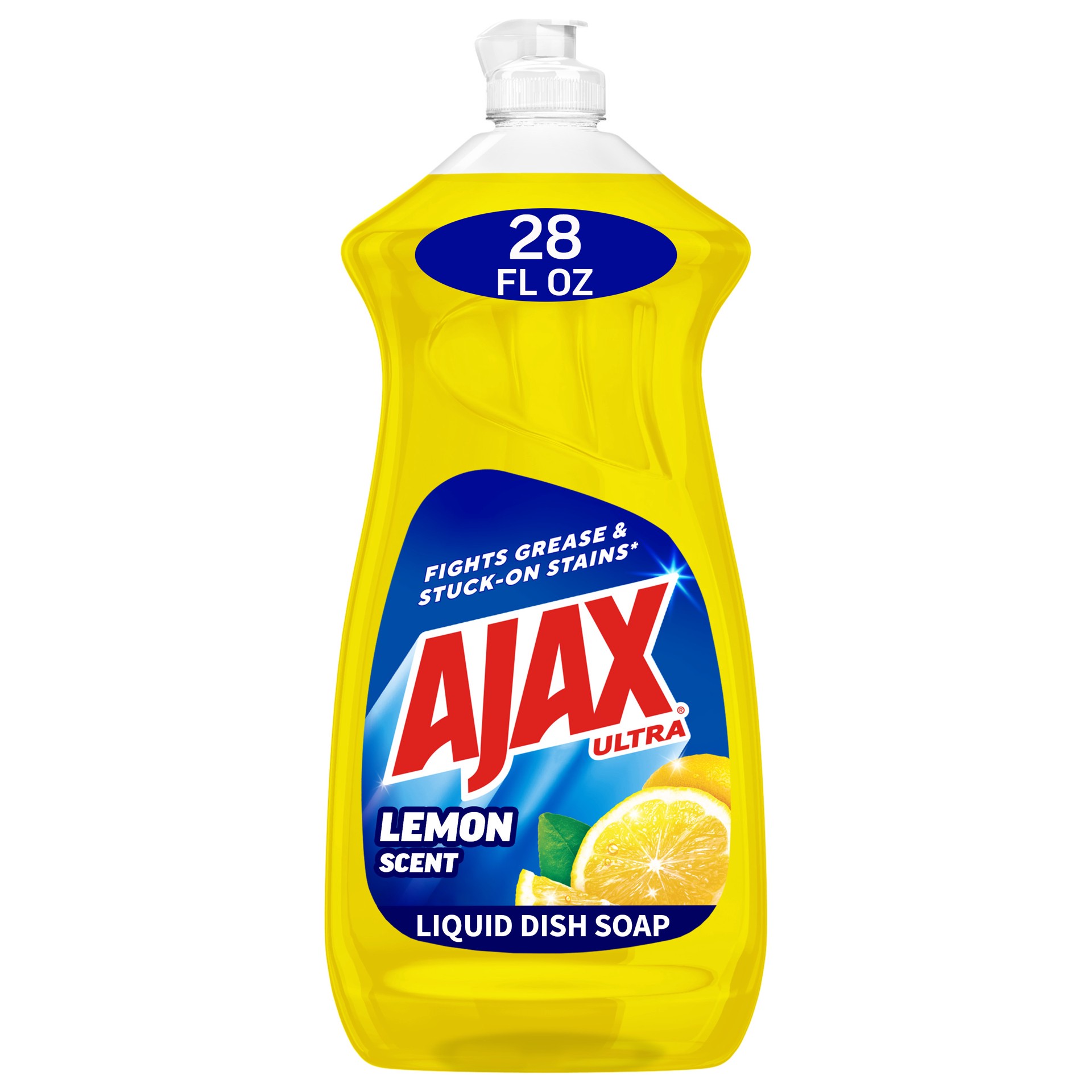 slide 1 of 118, Ajax Ultra Super Degreaser Liquid Dish Soap, Lemon - 28 Fluid Ounce, 28 fl oz