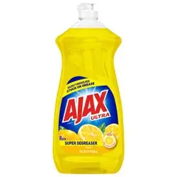 Ajax Ultra Super Degreaser Liquid Dish Soap, Lemon - 28 Fluid Ounce