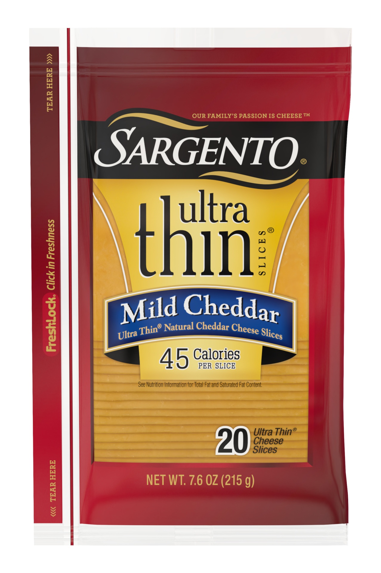 slide 1 of 6, Sargento Ultra Thin Slices Mild Cheddar Cheese, 7.6 oz
