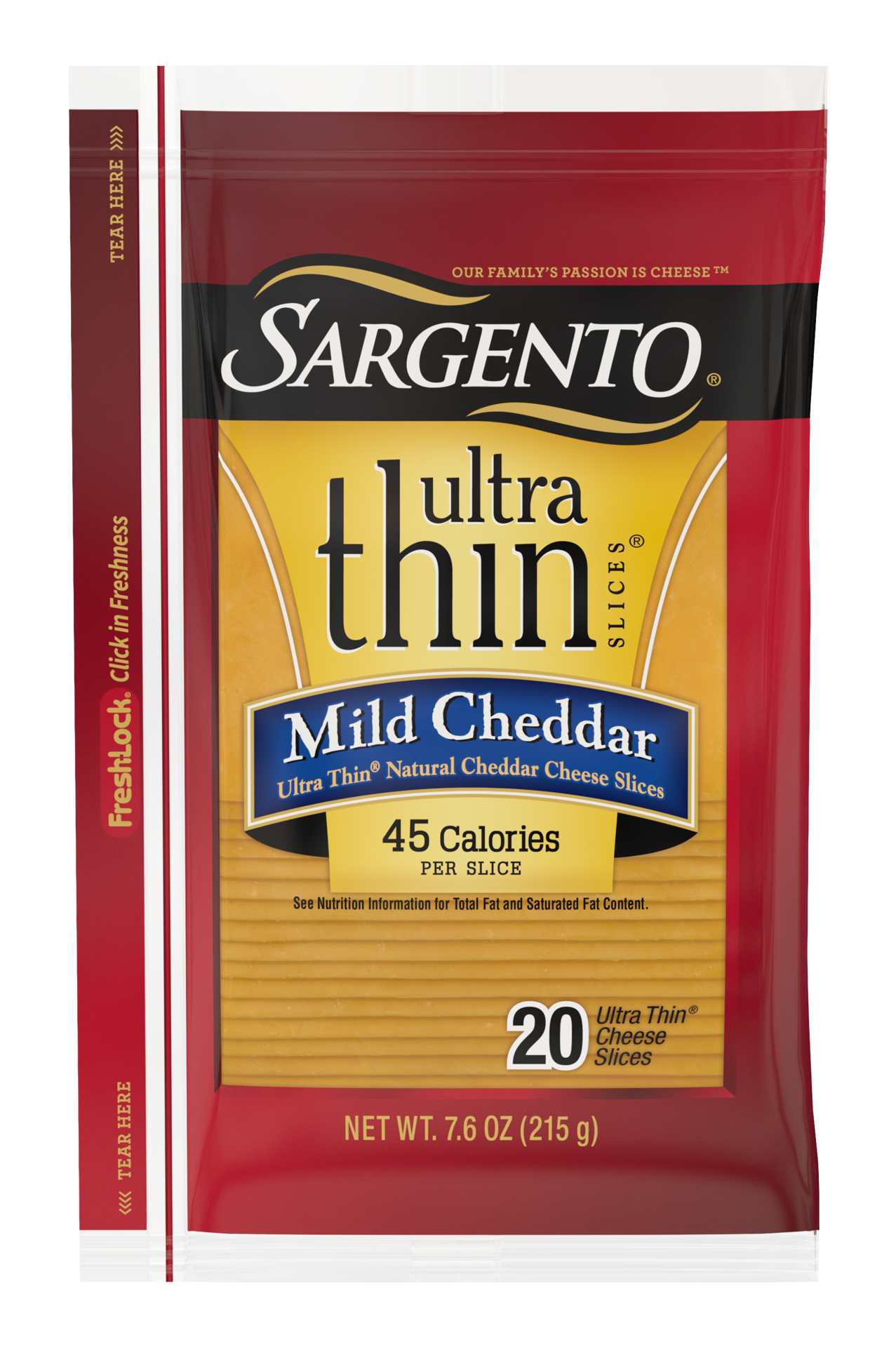 slide 1 of 8, Sargento Mild Natural Cheddar Cheese Ultra Thin Slices, 20 slices, 20 ct