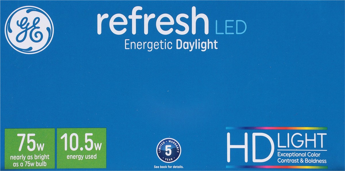 slide 9 of 11, GE Refresh 10.5 Watts Dimmable HD Light LED Light Bulb 2 ea, 2 ct