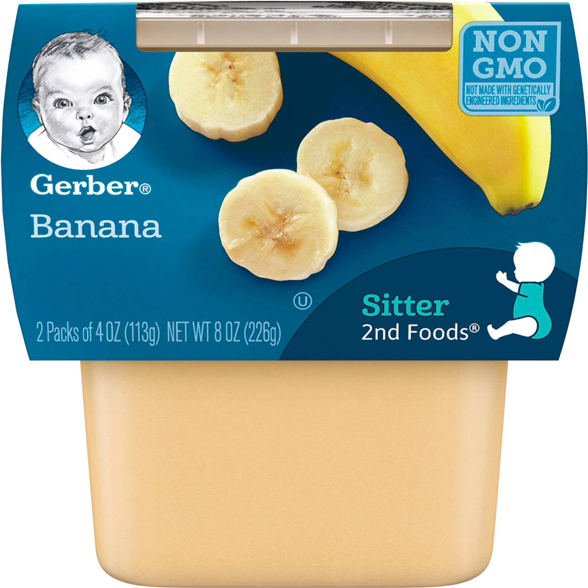 slide 1 of 1, Gerber 2nd Bananas Baby Food, 2 ct; 3.5 oz