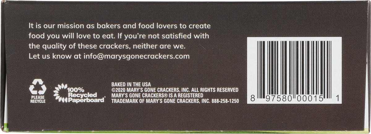 slide 7 of 14, Mary's Gone Crackers Crackers, Original Black Pepper, Organic Brown Rice, Flax & Sesame Seeds, Gluten Free, 6.5 oz, 6.5 oz