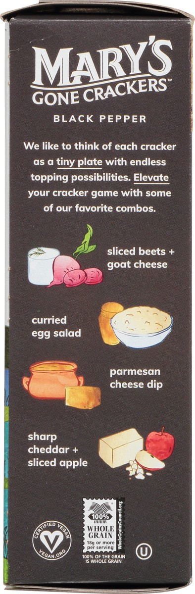 slide 5 of 14, Mary's Gone Crackers Crackers, Original Black Pepper, Organic Brown Rice, Flax & Sesame Seeds, Gluten Free, 6.5 oz, 6.5 oz