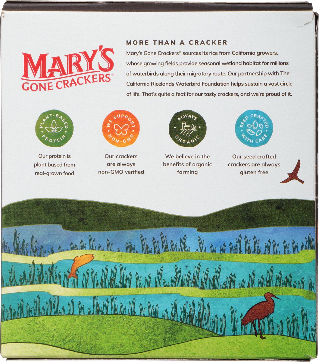 slide 14 of 14, Mary's Gone Crackers Crackers, Original Black Pepper, Organic Brown Rice, Flax & Sesame Seeds, Gluten Free, 6.5 oz, 6.5 oz