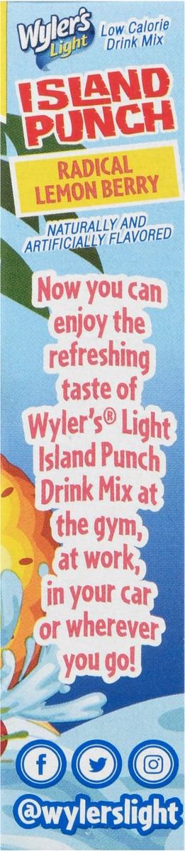 slide 5 of 9, Wyler's Light Singles to Go Island Punch Radical Lemon Berry Drink Mix - 10 ct, 10 ct