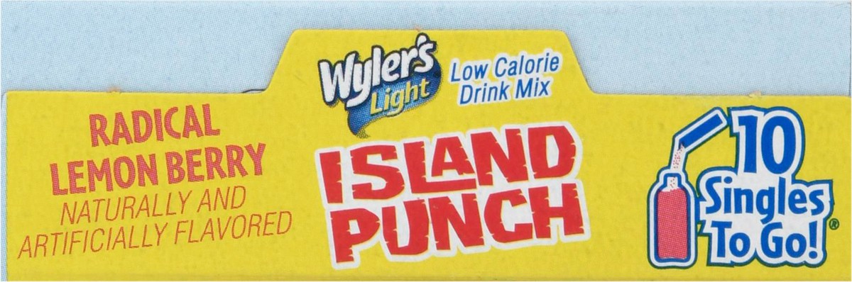 slide 6 of 9, Wyler's Light Singles to Go Island Punch Radical Lemon Berry Drink Mix - 10 ct, 10 ct