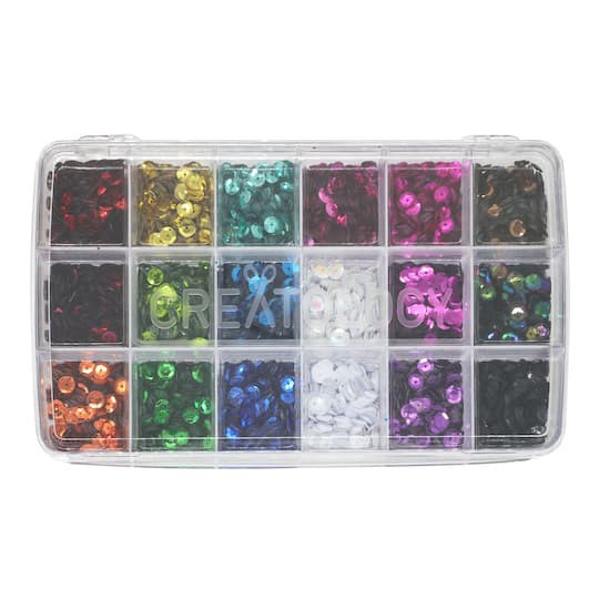 slide 1 of 5, Mixed Round Sequin Value Box By Creatology, 0.29 in