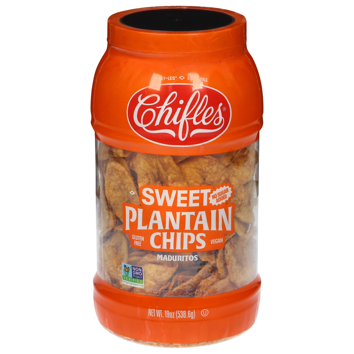 slide 4 of 4, Chifles No Sugar Added Sweet Plantain Chips 19 oz, 19 oz