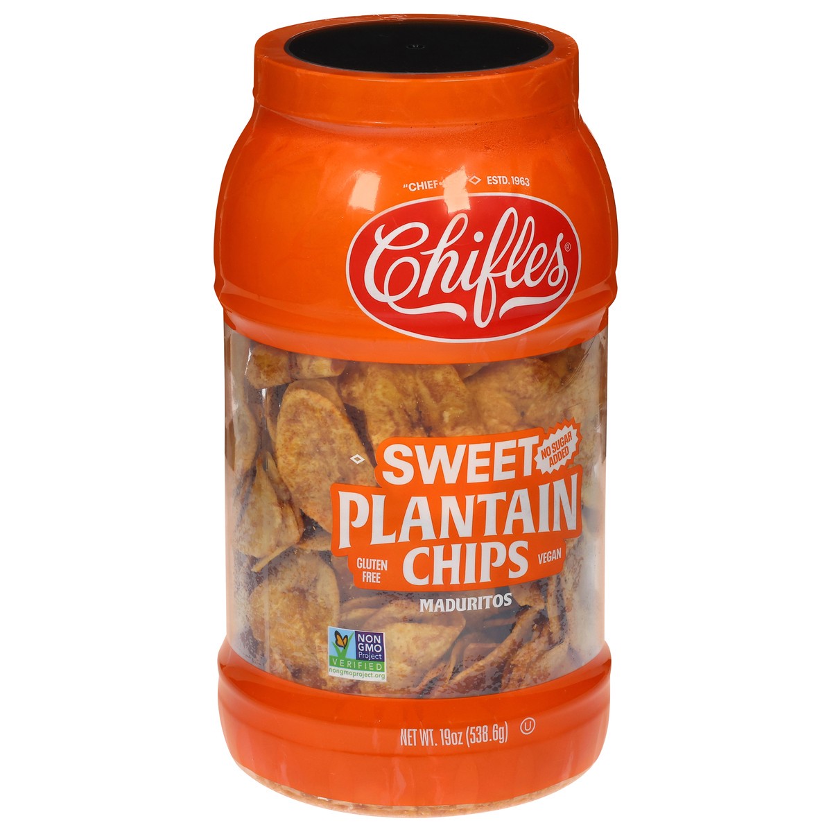 slide 2 of 4, Chifles No Sugar Added Sweet Plantain Chips 19 oz, 19 oz