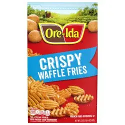 Ore-Ida Golden Waffle French Fries Fried Frozen Potatoes, 22 oz Bag
