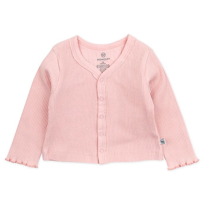 slide 4 of 4, The Honest Company Preemie Bubble Romper and Cropped Cardigan Set - Ivory/Pink, 2 ct