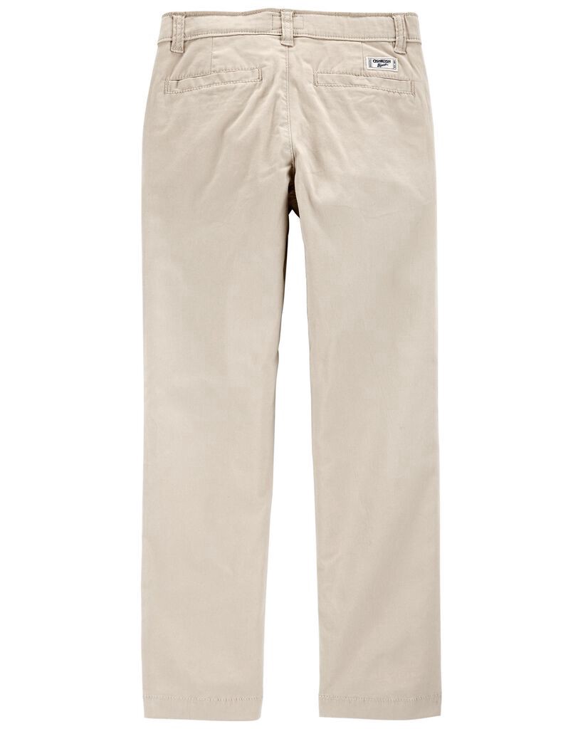 slide 2 of 2, Oshkosh Kid Stretch Uniform Chinos Khaki 4, 1 ct