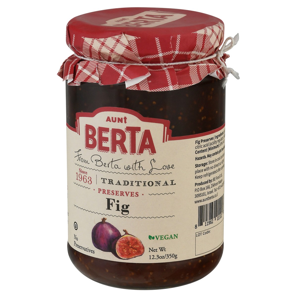 slide 8 of 9, Aunt Berta Fig Preserves 12.3 oz Jar, 12.3 oz