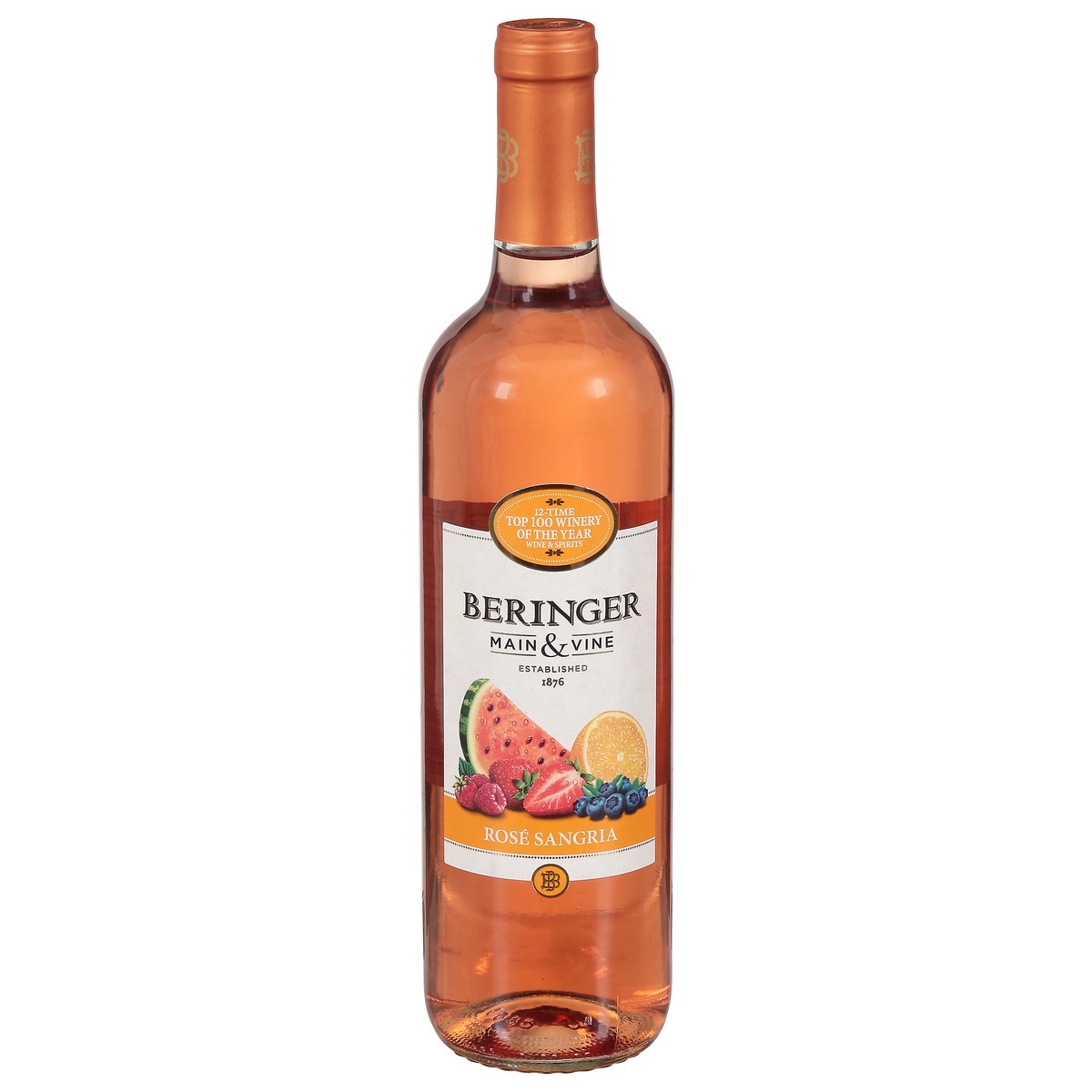 slide 1 of 9, Beringer Main & Vine™ Rosé Sangria, Pink Wine, American, 1 ct, 750ml Bottle, 750 ml