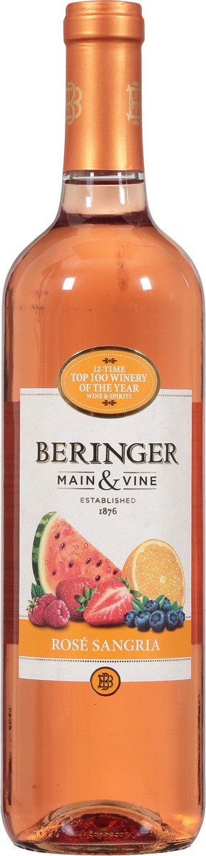 slide 7 of 9, Beringer Main & Vine™ Rosé Sangria, Pink Wine, American, 1 ct, 750ml Bottle, 750 ml