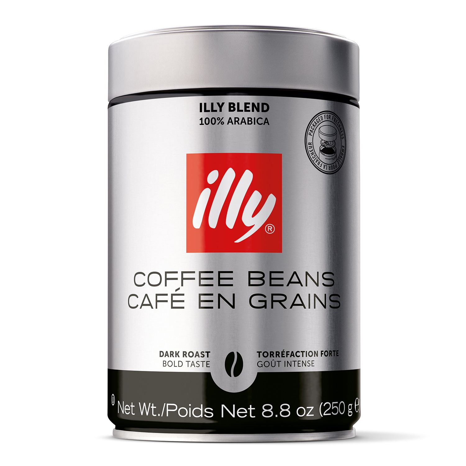 slide 1 of 1, illy Whole Beans, Dark Roast, 1 ct