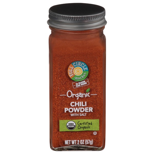 slide 1 of 6, Full Circle Market Organic Chili Powder with Salt - 2 oz, 2 oz
