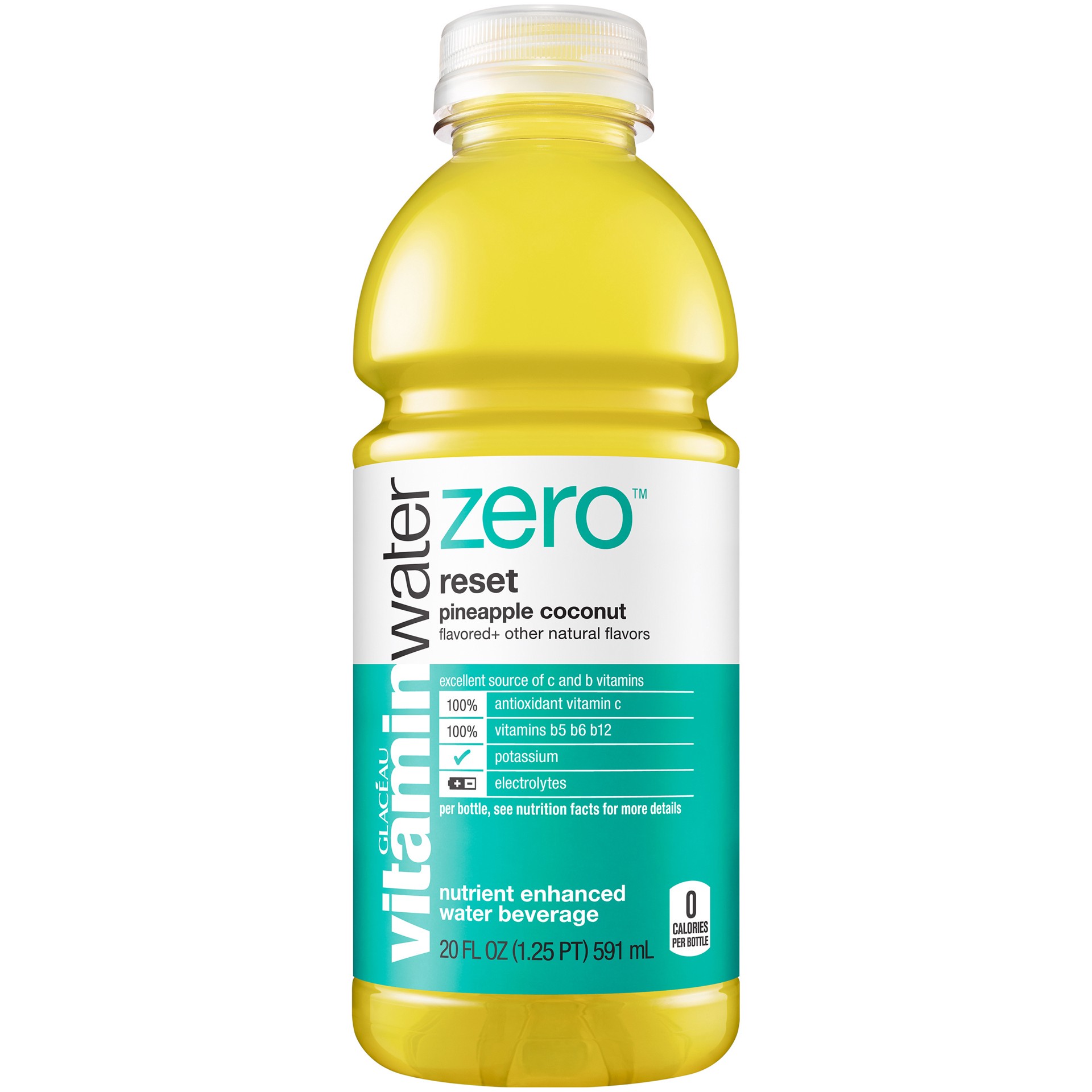 slide 7 of 7, vitaminwater zero sugar reset Bottle, 20 fl oz, 20 fl oz