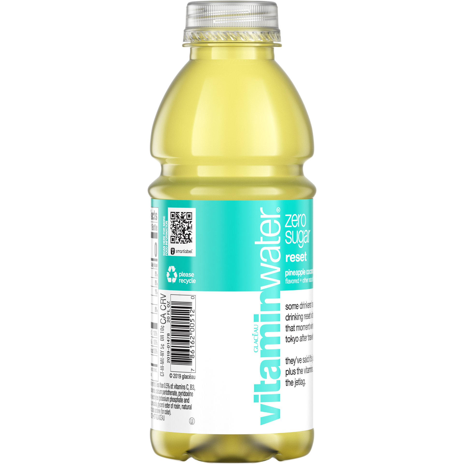 slide 3 of 7, vitaminwater zero sugar reset Bottle, 20 fl oz, 20 fl oz