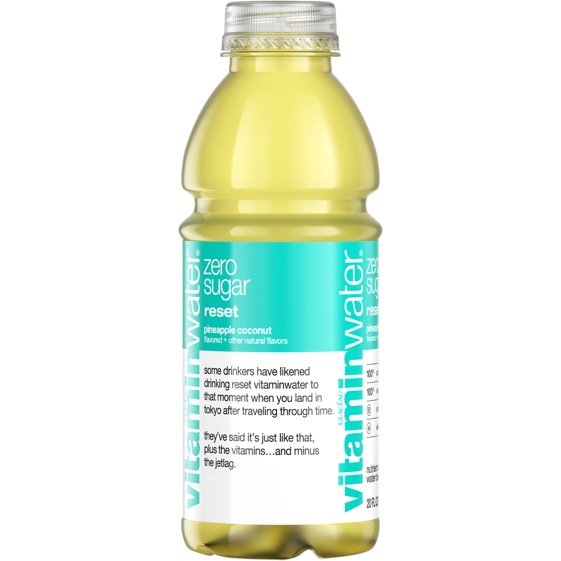 slide 5 of 7, vitaminwater zero sugar reset Bottle, 20 fl oz, 20 fl oz