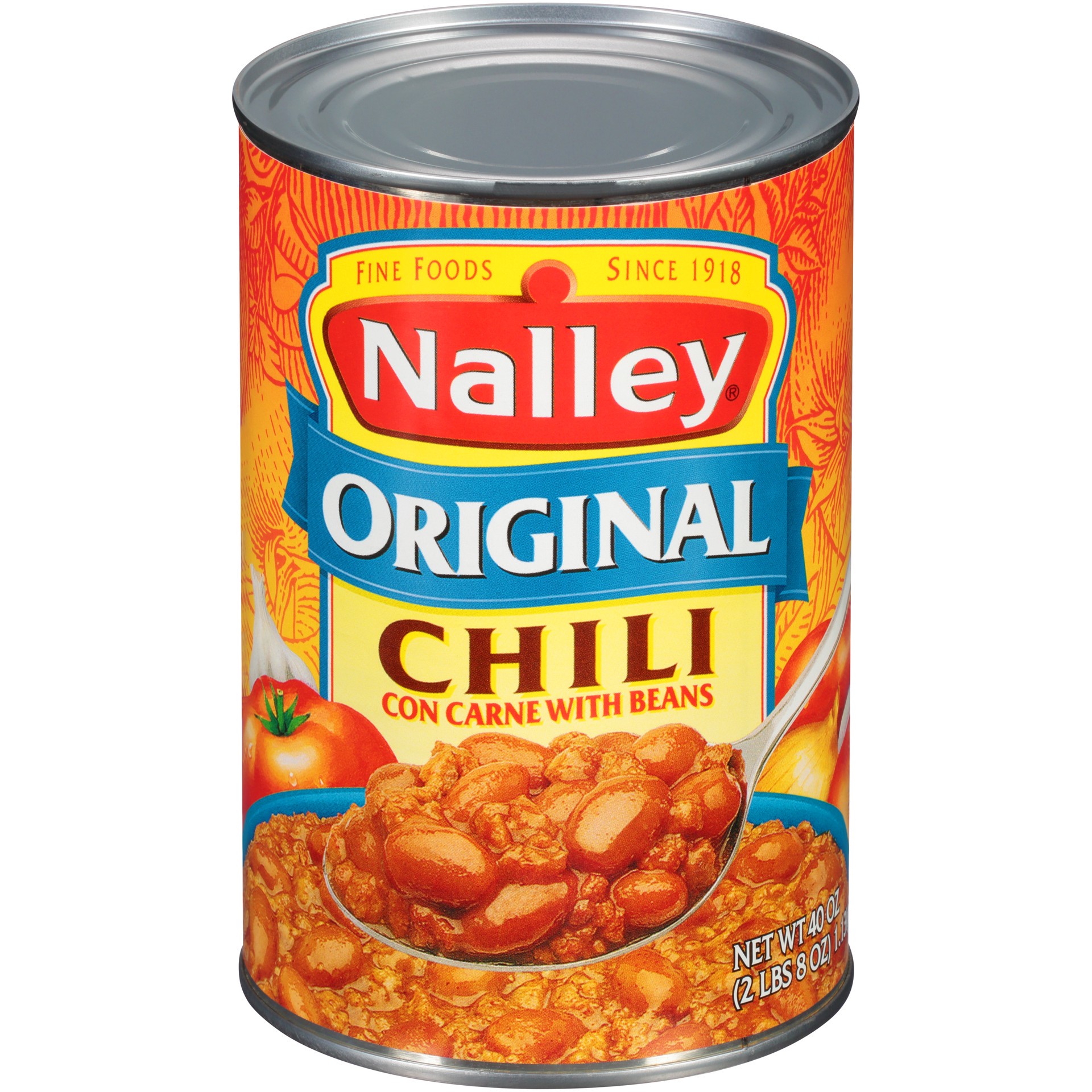 slide 1 of 1, Nalley Original Chili Con Carne With Beans, 40 oz., 40 oz