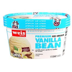 Weis Quality Vanilla Bean Ice Cream