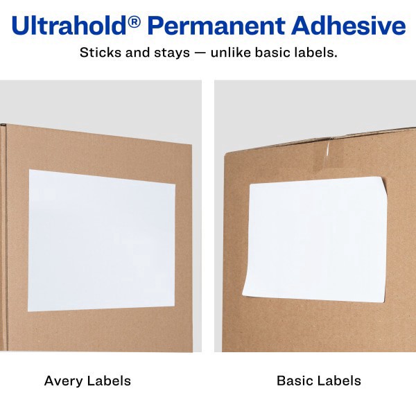 slide 9 of 9, Avery Permanent Full-Sheet Labels, 8465, Inkjet, White, 100 ct; 8 1/2 in x 11 in