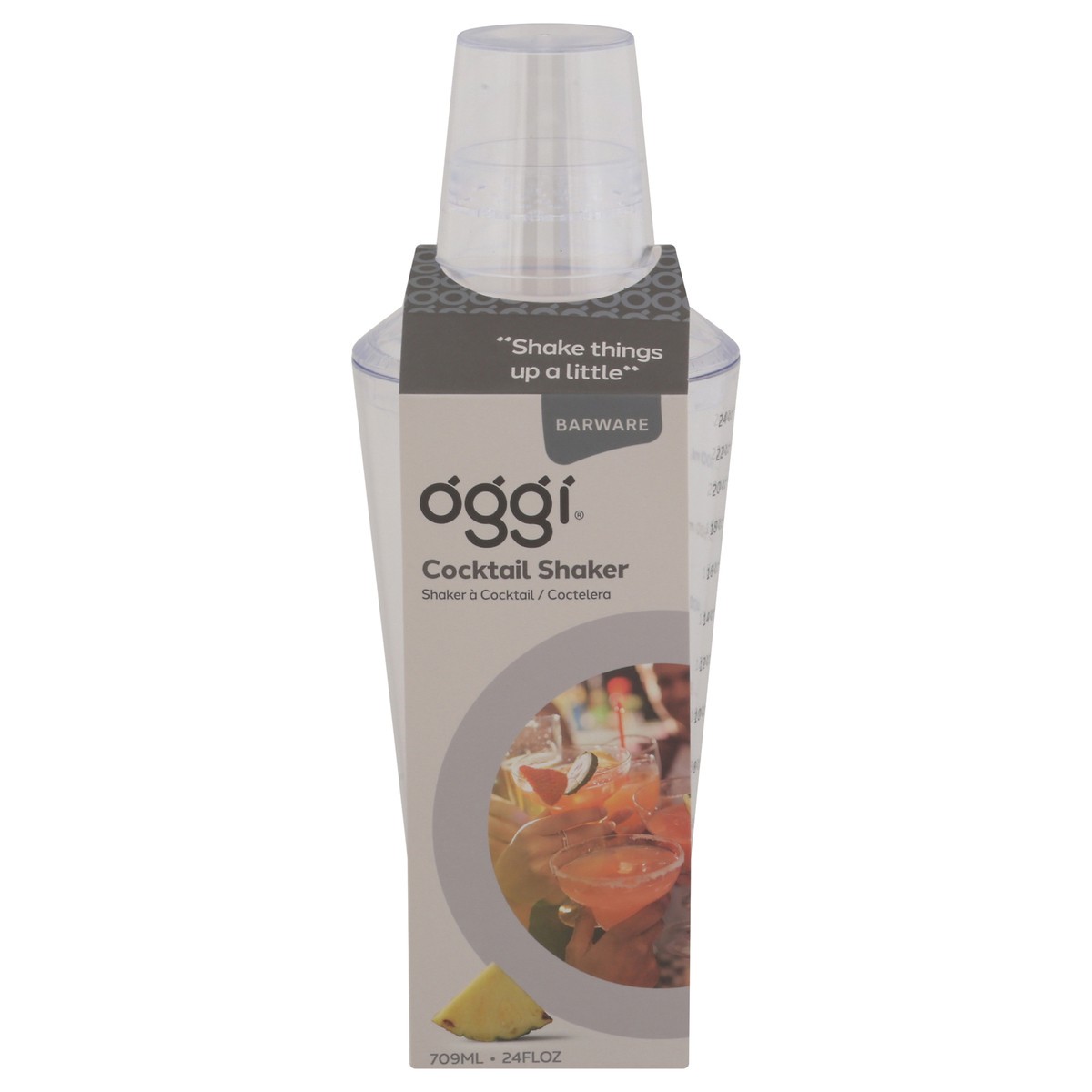 slide 1 of 11, Oggi 24 Fluid Ounce Barware Cocktail Shaker 1 ea, 1 ct