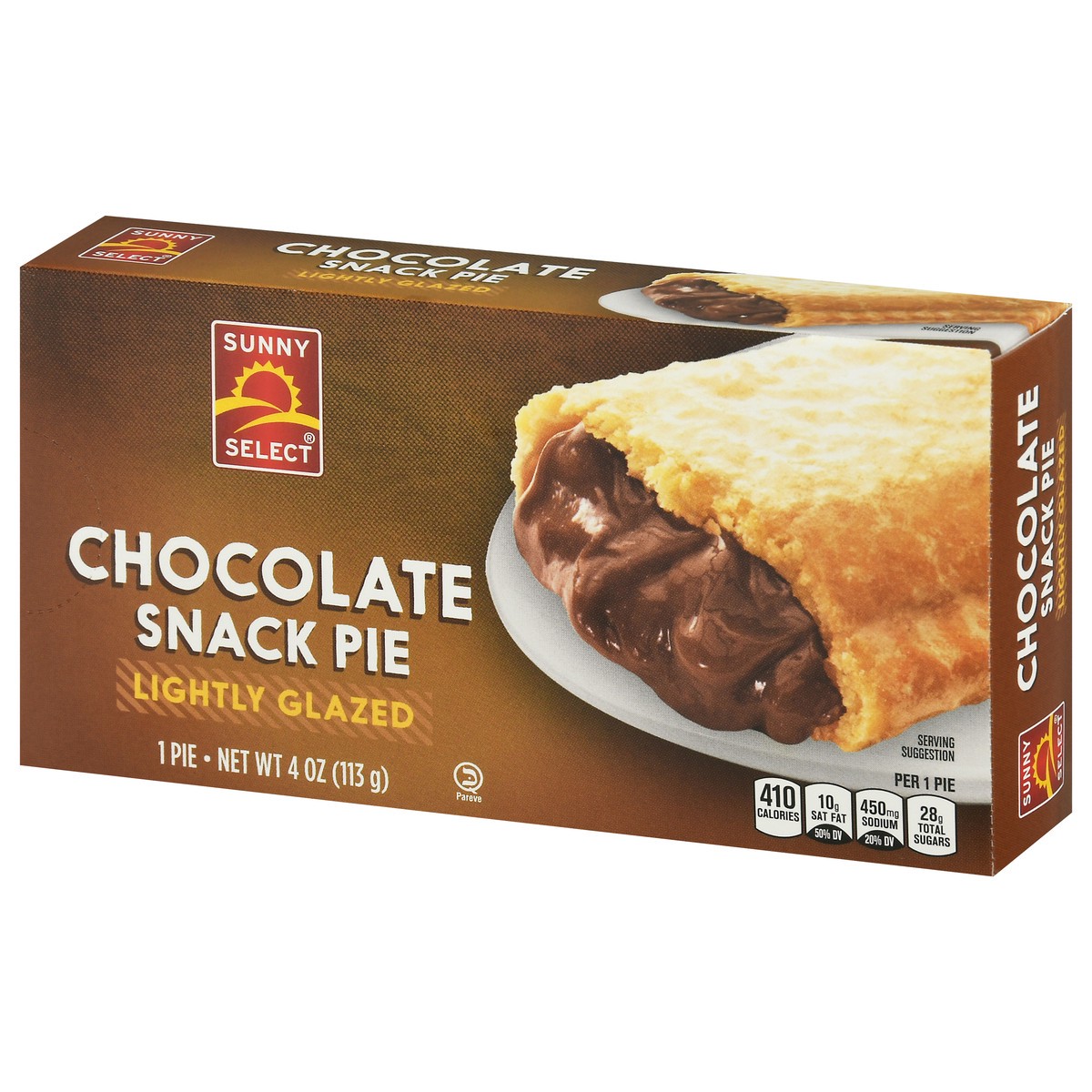 slide 2 of 14, Sunny Select Lightly Glazed Chocolate Snack Pie 4 oz, 4 oz
