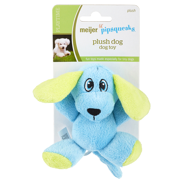 slide 1 of 1, Meijer Lil Pipsqueaks Plush Dog Toy, 1 ct