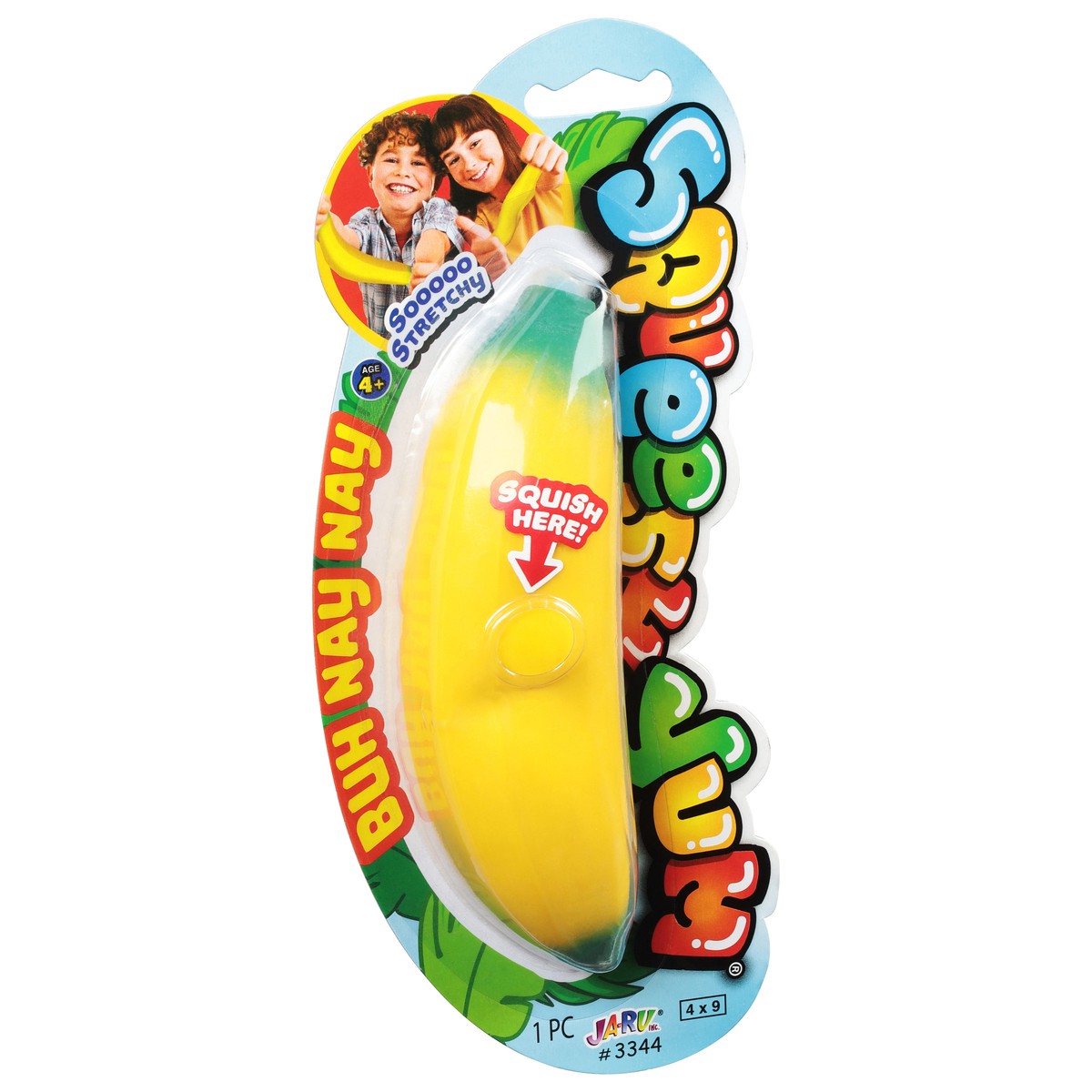slide 9 of 9, Ja-Ru Squeesh Yum Ages 4+ Buh Nay Nay Toy 1 ea, 1 ct