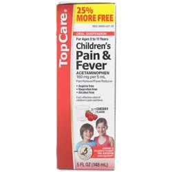 Topcare Non Asp Child Susp Cherry