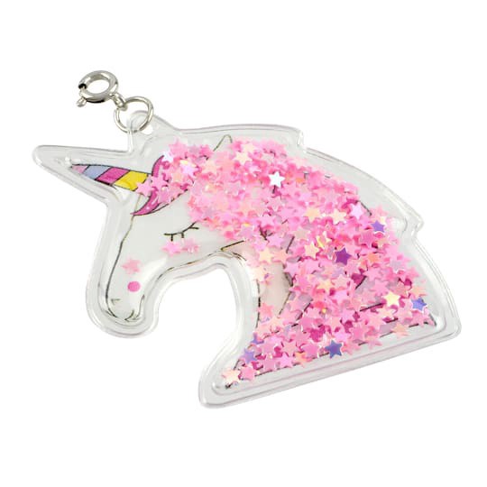 slide 1 of 2, Unicorn Shaker Charm By Creatology, 4.5cm x 5cm