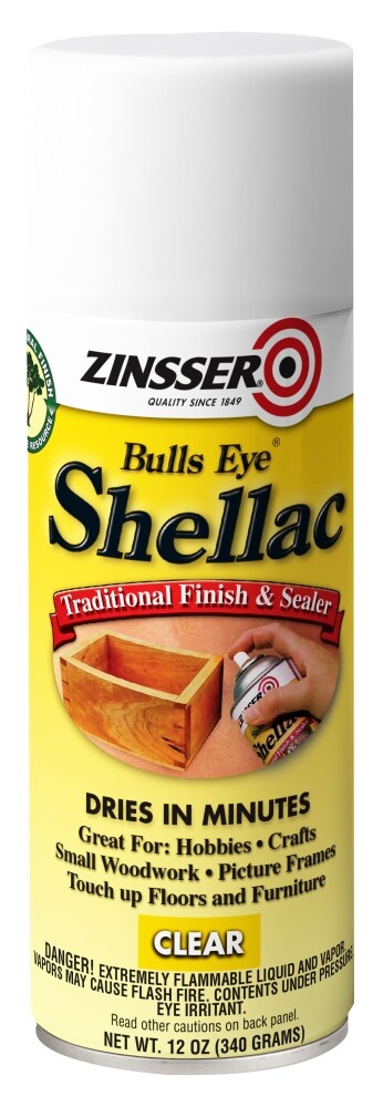 slide 1 of 1, Zinsser Bulls Eye Shellac - Clear, 12 oz