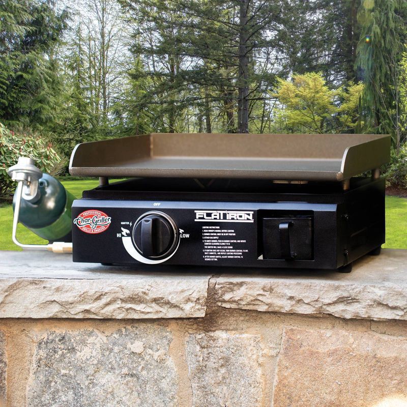 slide 3 of 6, Char-Griller Flat Iron Portable Griddle, 17 in