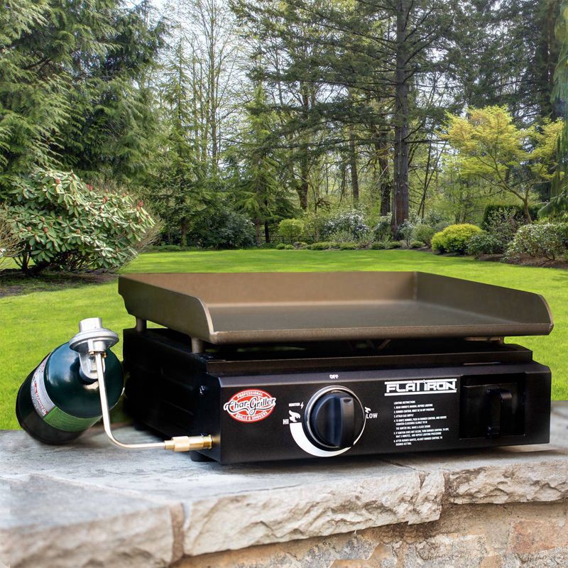 slide 6 of 6, Char-Griller Flat Iron Portable Griddle, 17 in