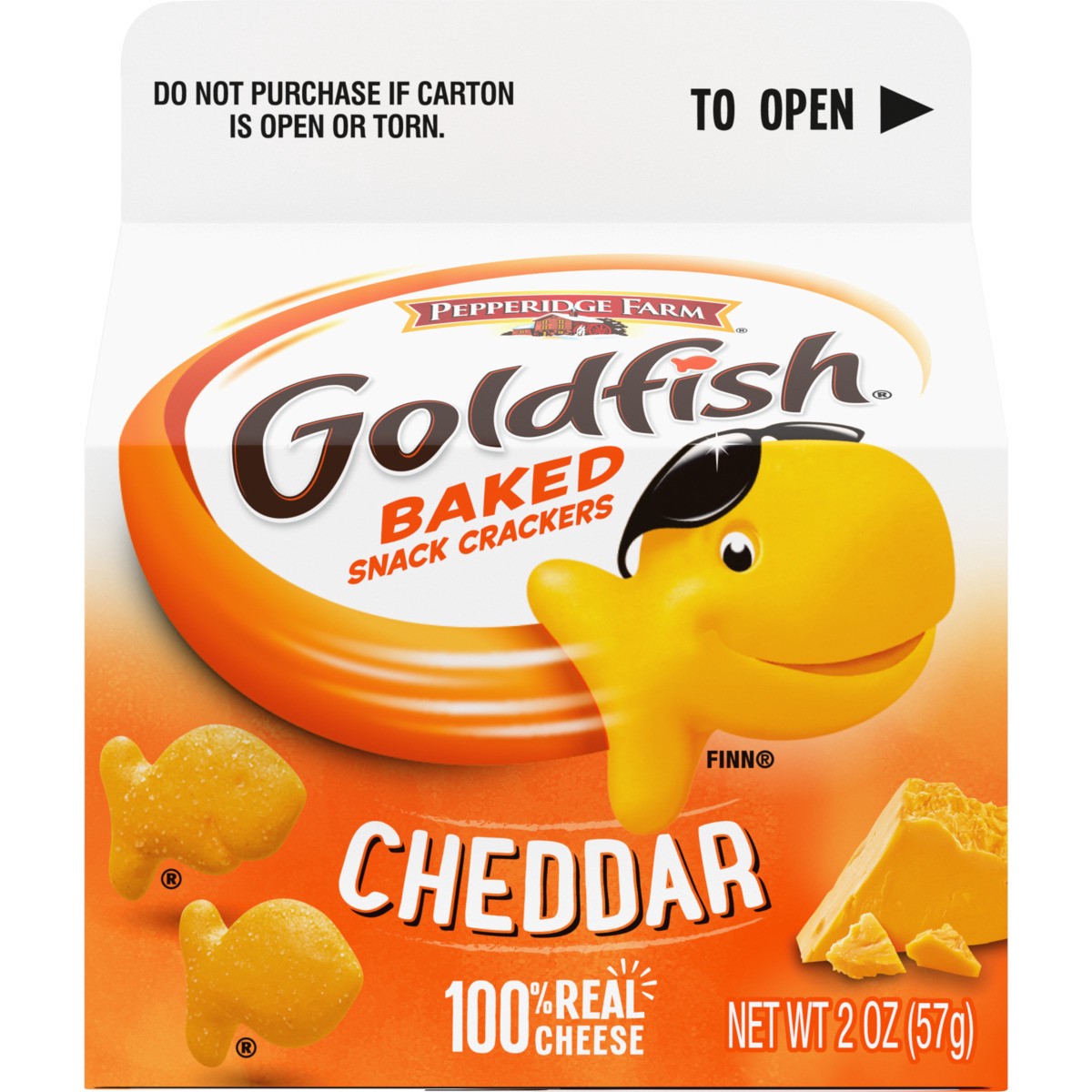 slide 8 of 11, Goldfish Cheddar Cheese Crackers, 2 oz Carton, 2 oz