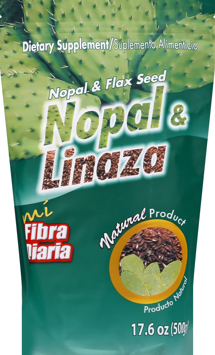 slide 1 of 8, Mi Fibra Diaria Nopal & Flax Seed 17.6 oz, 17.6 oz