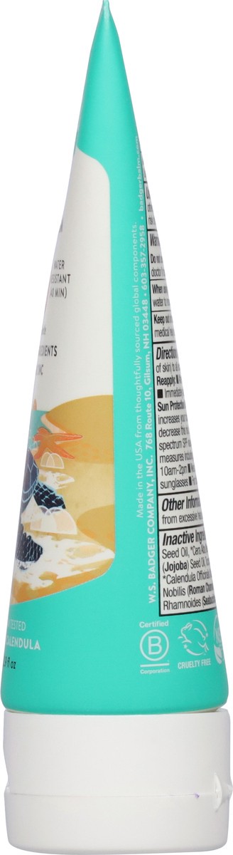 slide 6 of 13, Badger Baby Mineral Sunscreen Cream Spf 40, 1 ct