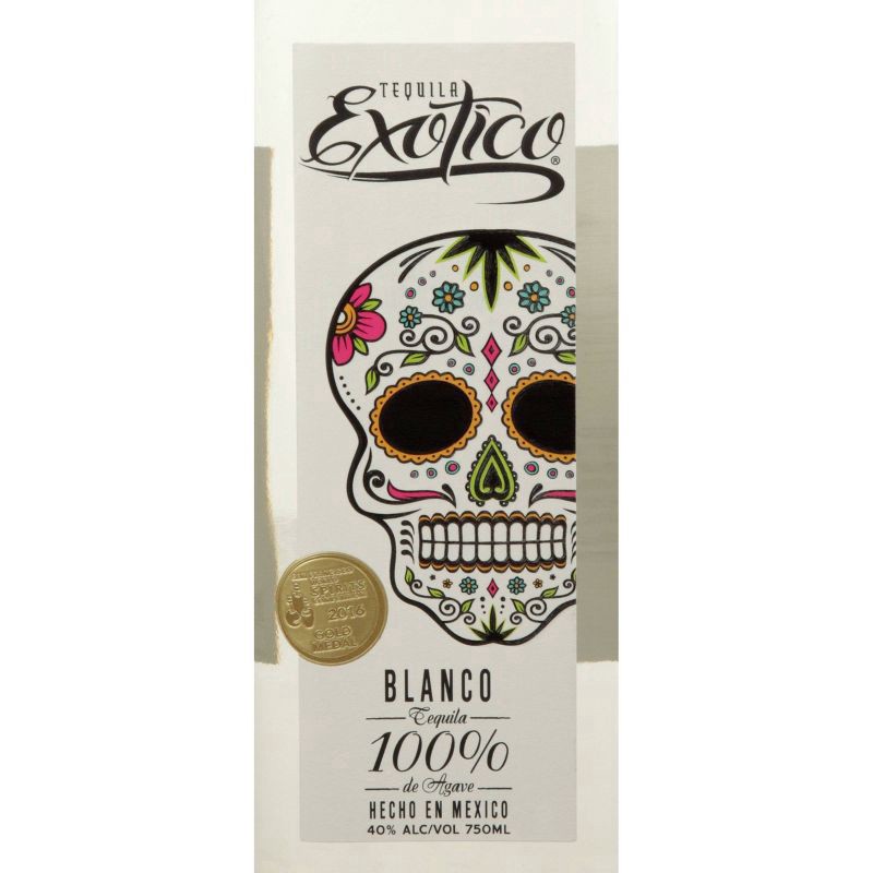 slide 2 of 3, Exotico Blanco 100% Agave Tequila, 750ML, 750 ml