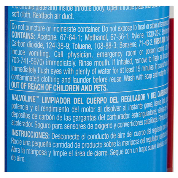 slide 6 of 9, Valvoline Carb & Throttle Body Cleaner, 13 oz